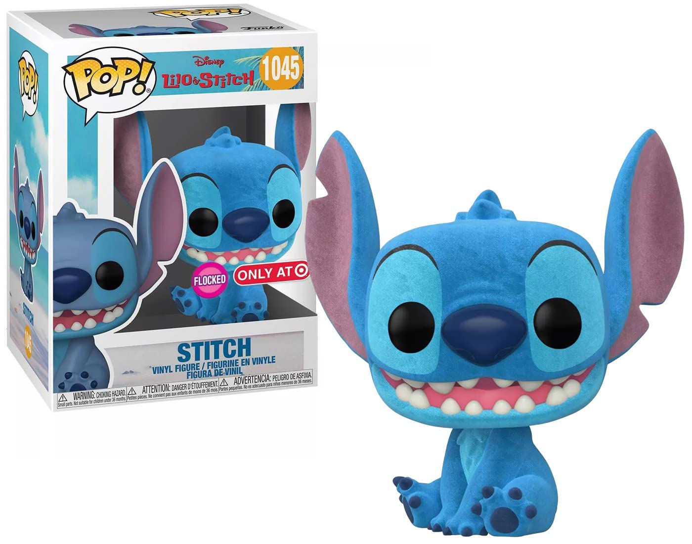 Funko POP! Disney Lilo & Stitch #1045 - Stitch Flocked Exclusive!