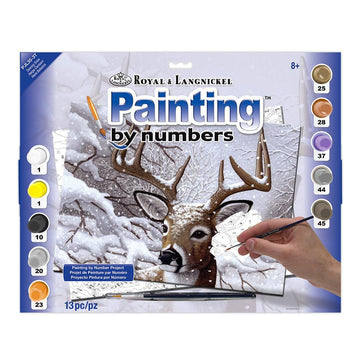 Royal Brush 15.25 by 11.25-Inch Junior Paint by Number Kit, Large, Dancing Snow
