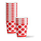 Let's BBQ Red Gingham Birthday Party Supplies - 64 Piece Summer Barbeque Picnic Tableware Set Includes Large 9" Dinner Plates and 8" Dessert Paper