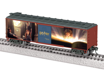 Lionel Harry Potter and The Chamber of Secrets HO Gauge Model Train Boxcar - Railroad Train Car with Movie Scene Graphics, Metal Wheels, Opening