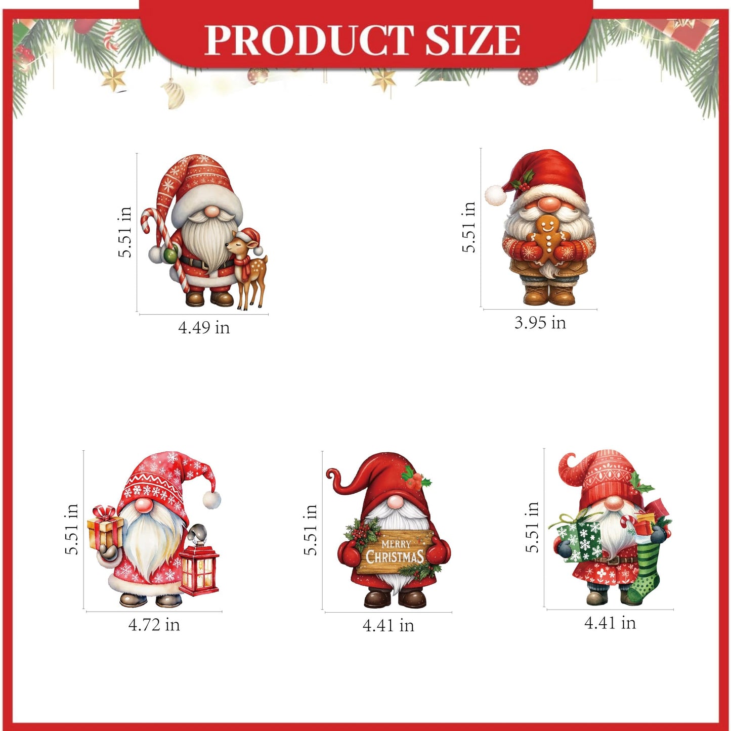Christmas Table Decorations Gnomes Merry Christmas Sign Centerpiece Tabletop Wooden for Xmas Toppers for Holiday Party Supplies