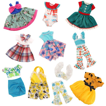 BM 10 Sets American 14.5 Inch Doll Clothes Outfits Dolls Handmade Casual Wear Clothes and Other 14 -14.5 Inch Dolll