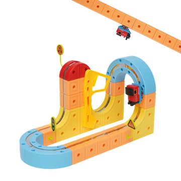 DopplerStar Electric Train Set, a Magnetic Anti-Gravity Train Toy with Interlocking Tracks, is a STEM Toy Suitable for Boys and Girls Aged 3-8
