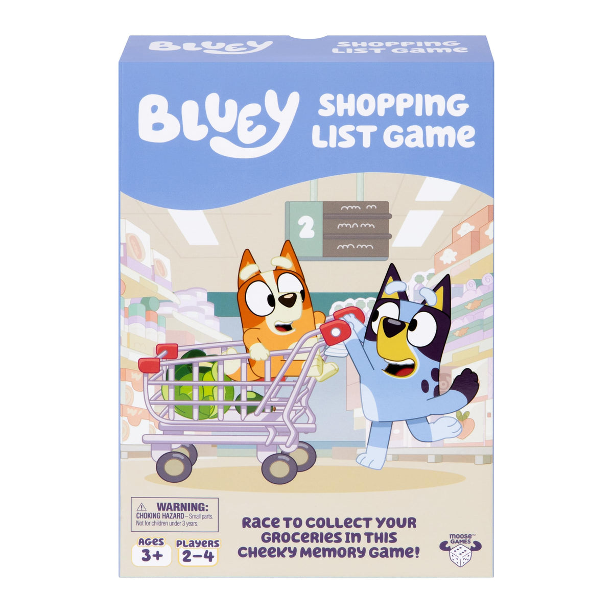 Bluey Shopping List Game, Memory & Matching Supermarket Game