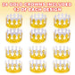 ArtCreativity Pack of 24 Gold Crown - Foil Birthday Party Paper Crowns for Kids - Golden Birthday Hats in 2 Fun Designs Adjustable and Reusable