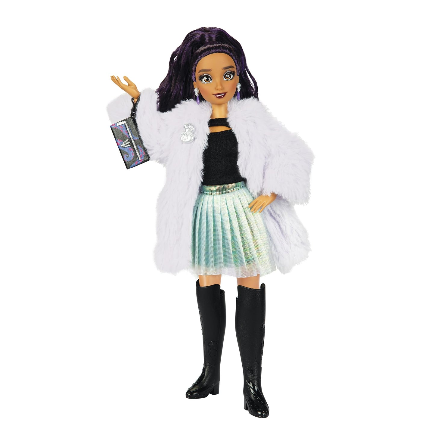 Disney ily 4EVER Dolls Disney 100 - Ursula 11.5" Tall with 13 Points of Articulation, Two Complete Mix-and-Match Outfits and Glittery Mickey Ring for