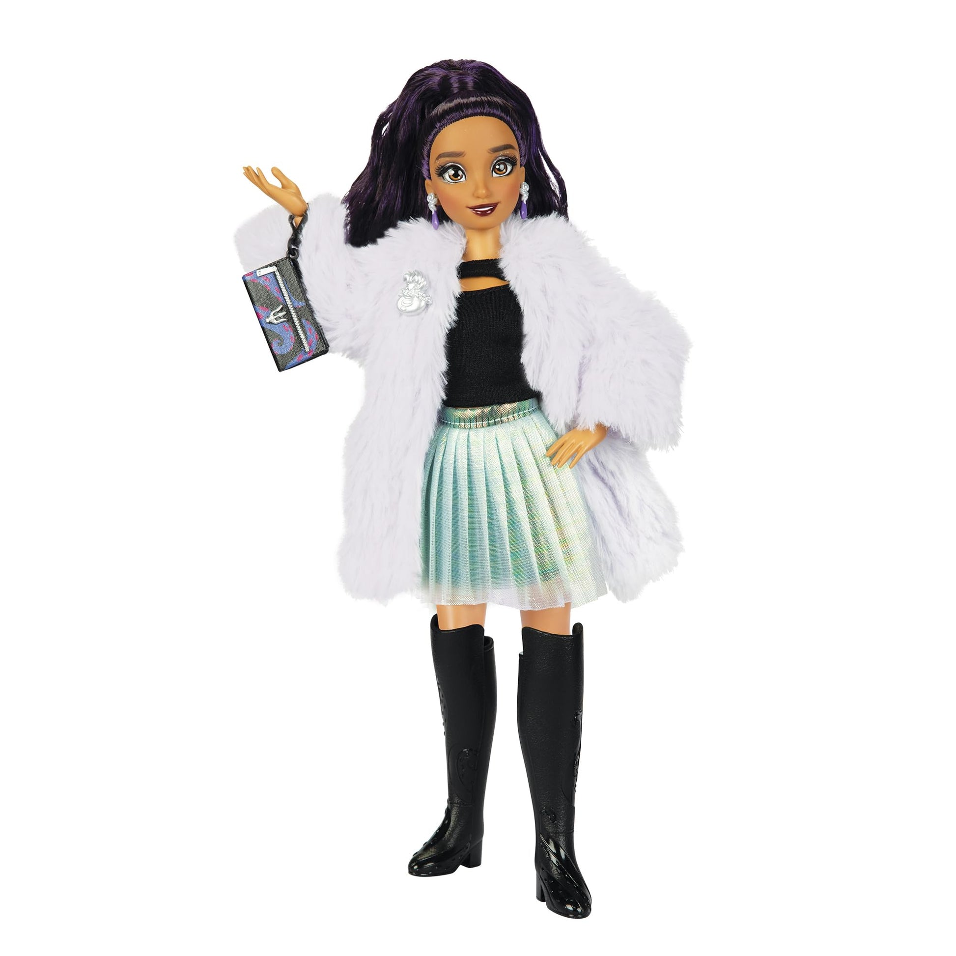 Disney ily 4EVER Dolls Disney 100 - Ursula 11.5" Tall with 13 Points of Articulation, Two Complete Mix-and-Match Outfits and Glittery Mickey Ring for