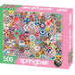 Springbok Crazy Quilts 500 Piece Jigsaw Puzzle for Adults