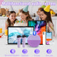 Mini Karaoke Machine for Kids, Portable Bluetooth Speaker with 2 Wireless Microphones, Birthday Gifts Toys for Girls Ages 3, 4, 5, 6, 7, 8, 9, 10+
