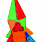 Mag Genius Award Winning Building Tiles Clear Colours 3D Brain Building Blocks, Set of 140 Pieces in Storage Bin