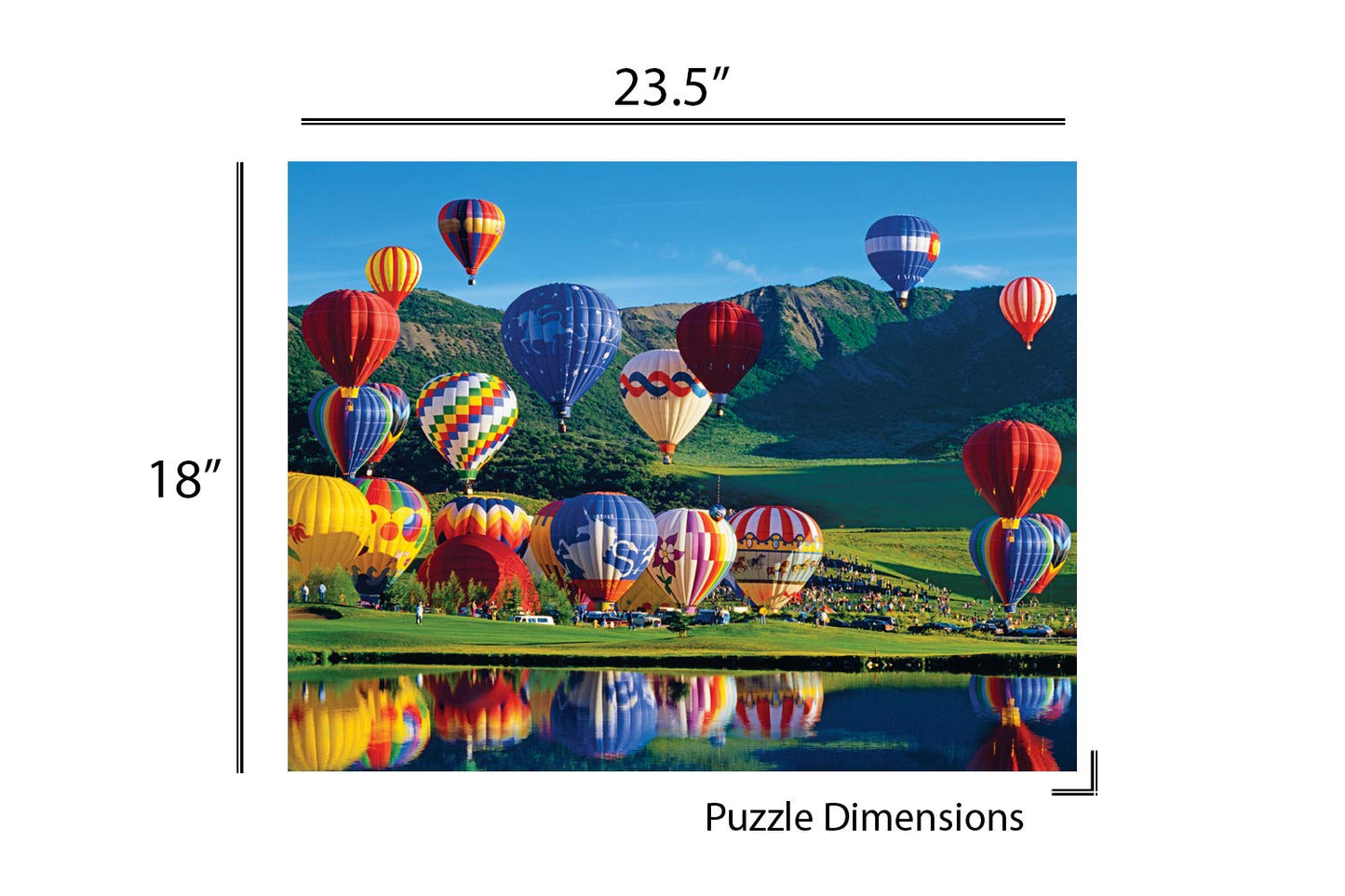 Springbok's 350 Piece Jigsaw Puzzle Balloon Bonanza - Made in USA