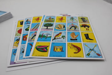 Loteria Authentic Mexican Game, Bingo Game with Colorful Illustrated Cards, Don Clemente Brand (10 Tablas (10 Boards))