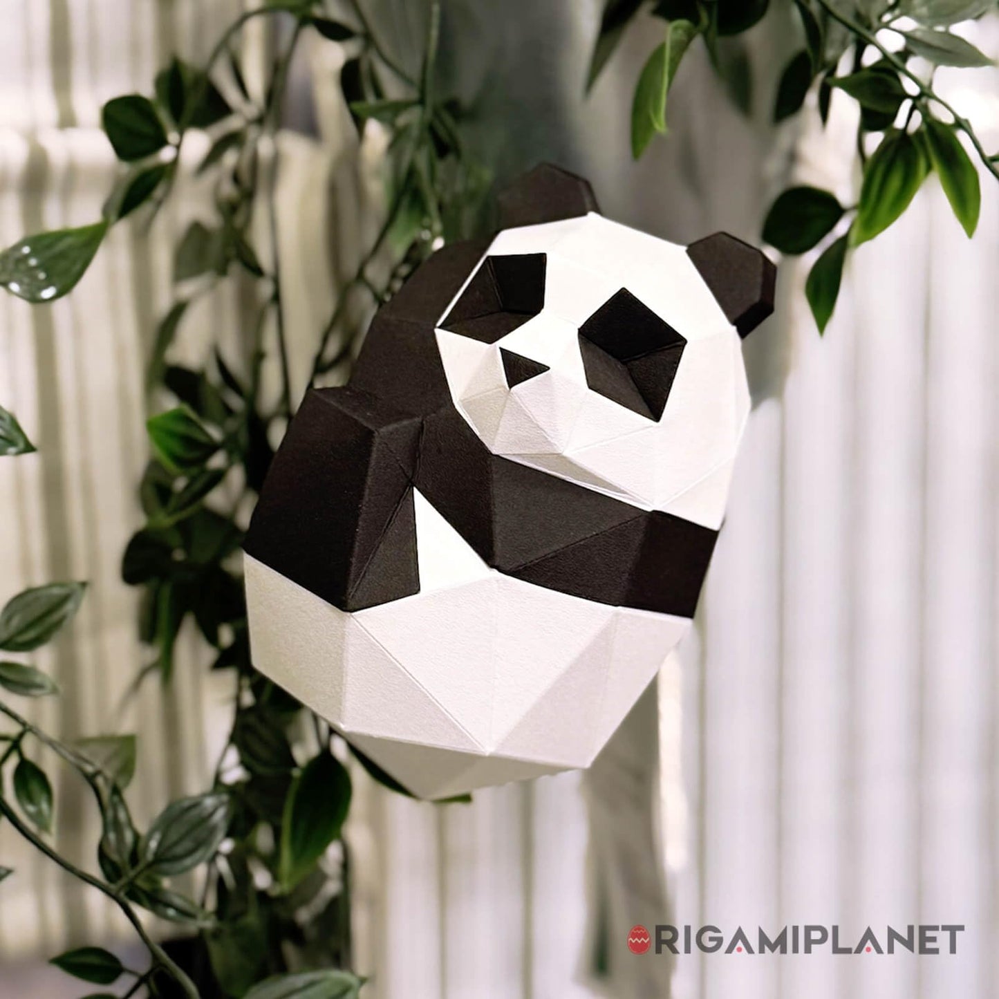 ORIGAMIPLANET 3D Panda Tuan Tuan Origami Paper Craft Kit, Fun DIY Pre-Cut 3D Paper Art Model for Teens & Adults, Easy Handmade Animal Figurine