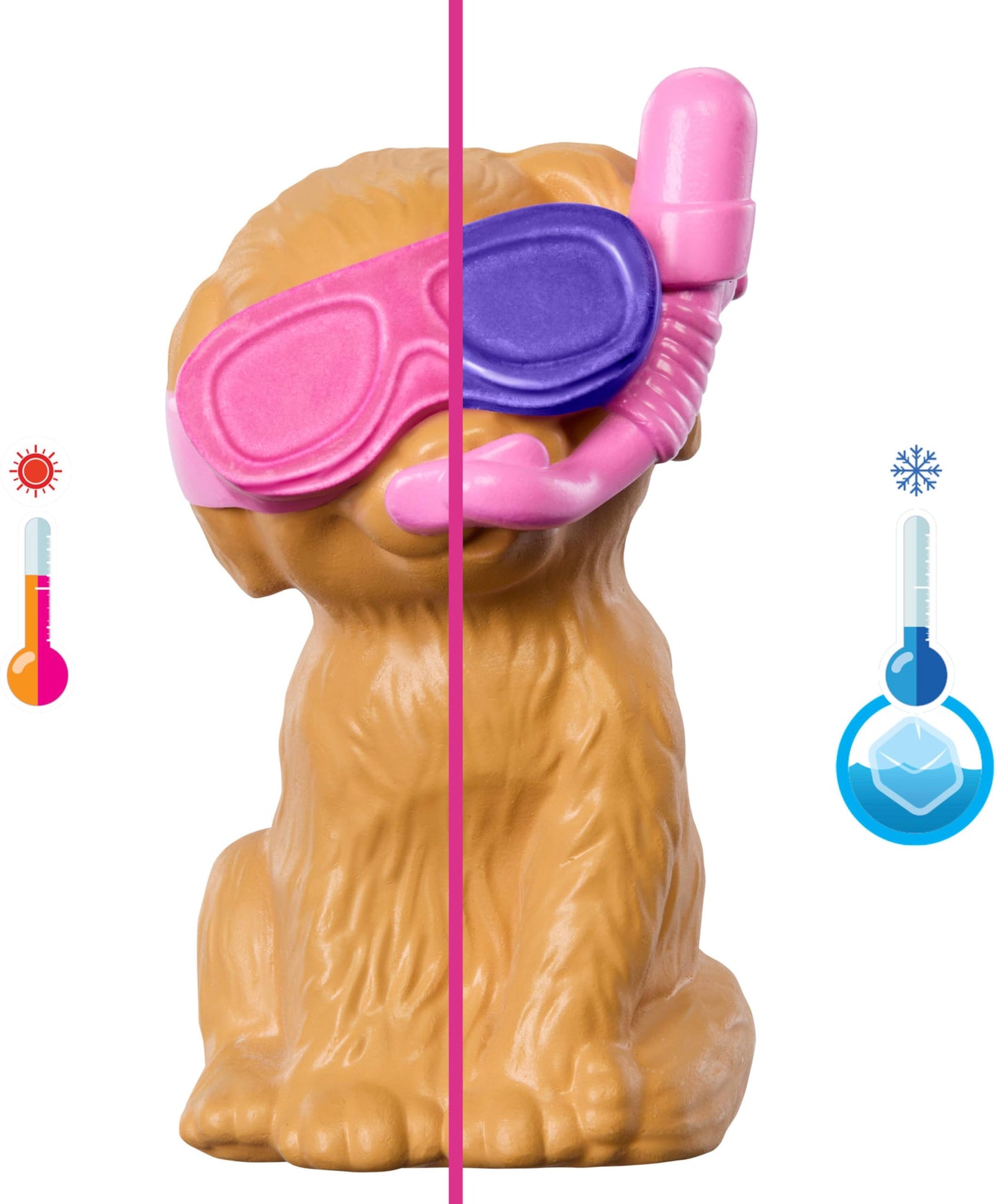 Barbie Puppy Pool Party Playset with Doll, Dog House and Slide, Heart Shaped Pool, Two Dog Figures, Six Accessories and Color Change, JBF35
