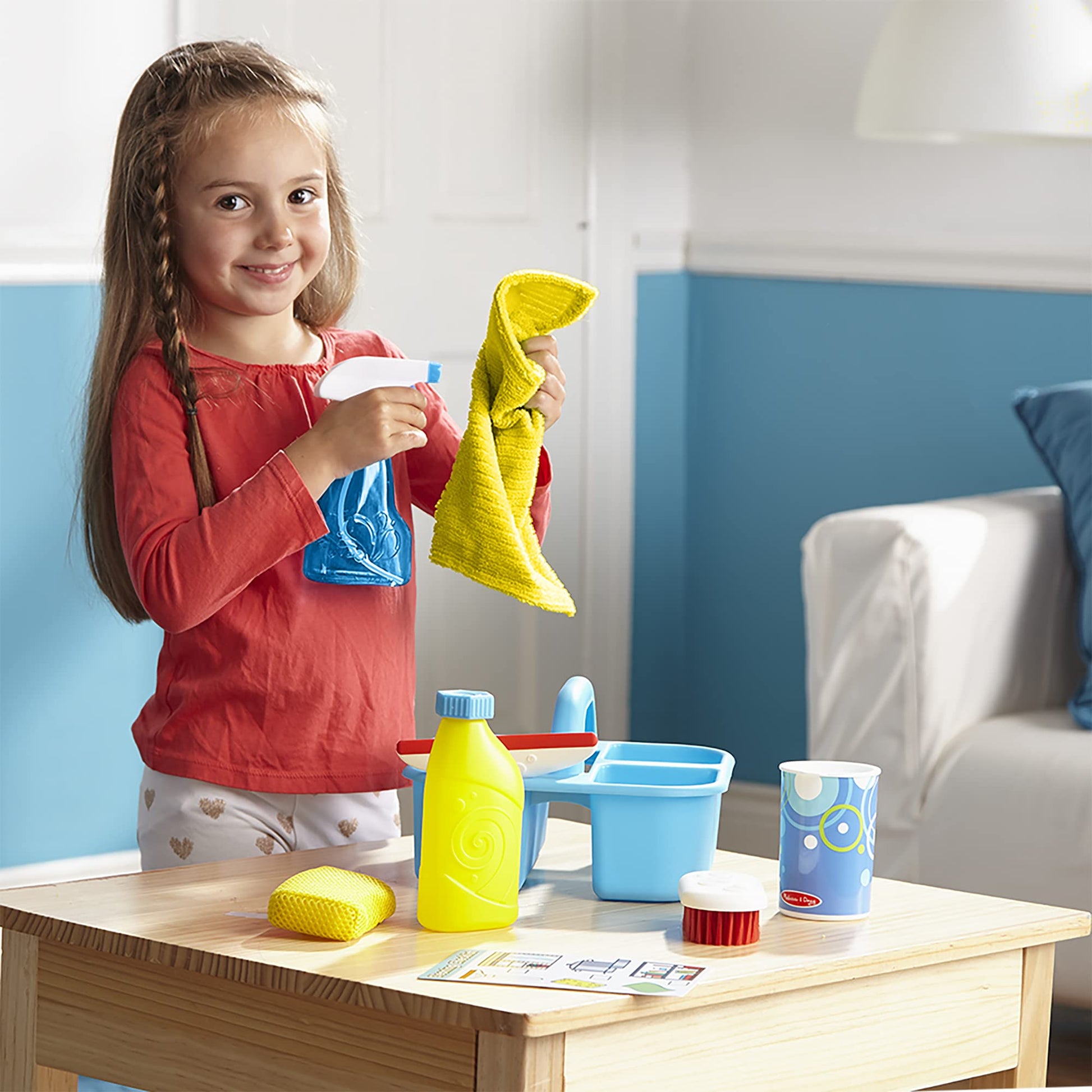 Melissa & Doug Cleaning & Laundry Play Set, Realistic Housekeeping Toys