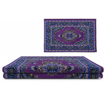 Dollhouse Miniature Purple Hand-Woven Rug, 1:12 Scale Floor Mat, DIY Accessories Accessories Convenient