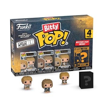 Funko Bitty POP! Lord of the Rings - Samwise, 4-Pack and A Surprise Mystery Mini Figure - 0.9 Inch (2.2 Cm) - Lord of the Rings Collectable