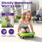 Hurtle Scooter Board for Kids with Safety Handles - Heavy Duty Gym Floor Scooter with 360° Wheels for PE, Indoor Active & Sensory Play - Supports 200