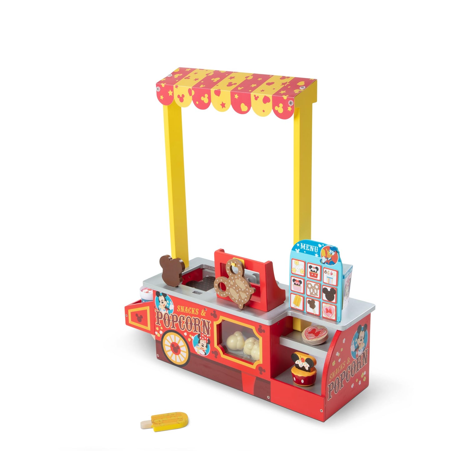 Melissa & Doug Disney Snacks & Popcorn Wooden Play Food Counter