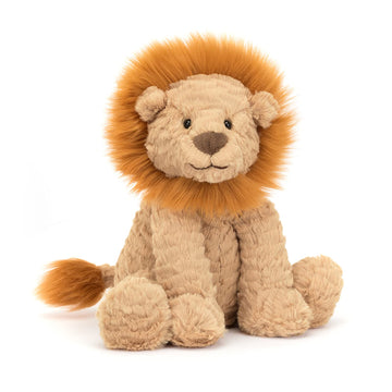 Jellycat Fuddlewuddle Lion Stuffed Animal, Medium 9 inches - Big Cat Plush Toy - Classic Children's Gift