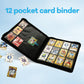 SKYHJK Card Binder-12 Pockets Trading Card Binder for Holding 480 Cards with 20 Two-Sided Pages?Compatible with Game Cards, Comic Trading Collectible