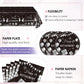 41PCS Happy Retirement Party Decorations for Men and Women,Black Silver Happy Retirement Paper Plates Napkins and Tablecloth Disposable Dinnerware