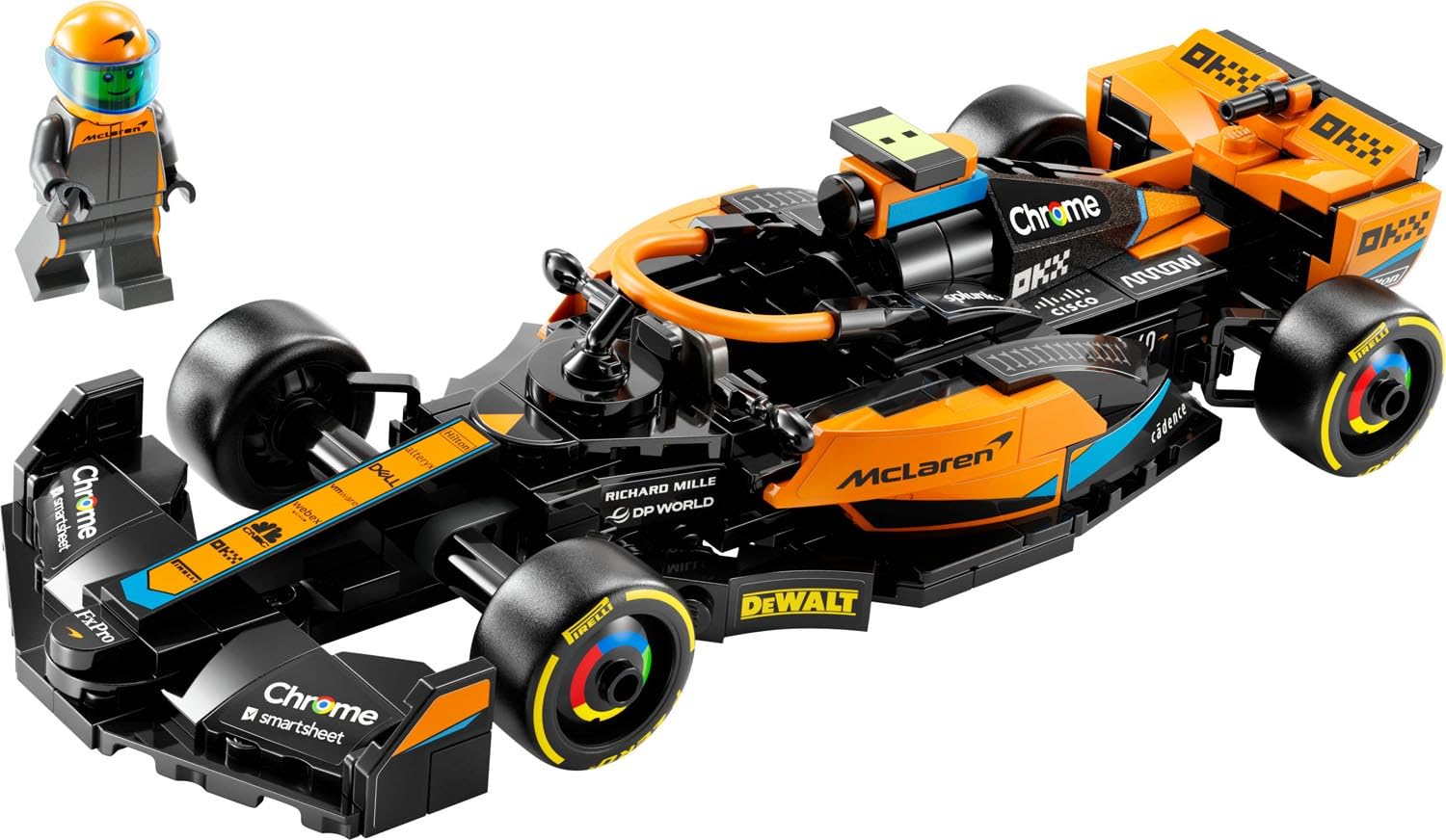 LEGO Speed Champions 2023 McLaren Formula 1 Race Car Toy for Play and Display, Buildable McLaren Toy Set for Kids, F1 Toy Gift Idea for Boys and Girls