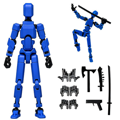 (Assembly Completed) 2026 New Titan 13 Action Figure Set,Lucky Robot 13 Action Figures,Multi-Jointed Movable Action Figure,Nova 13 Figure