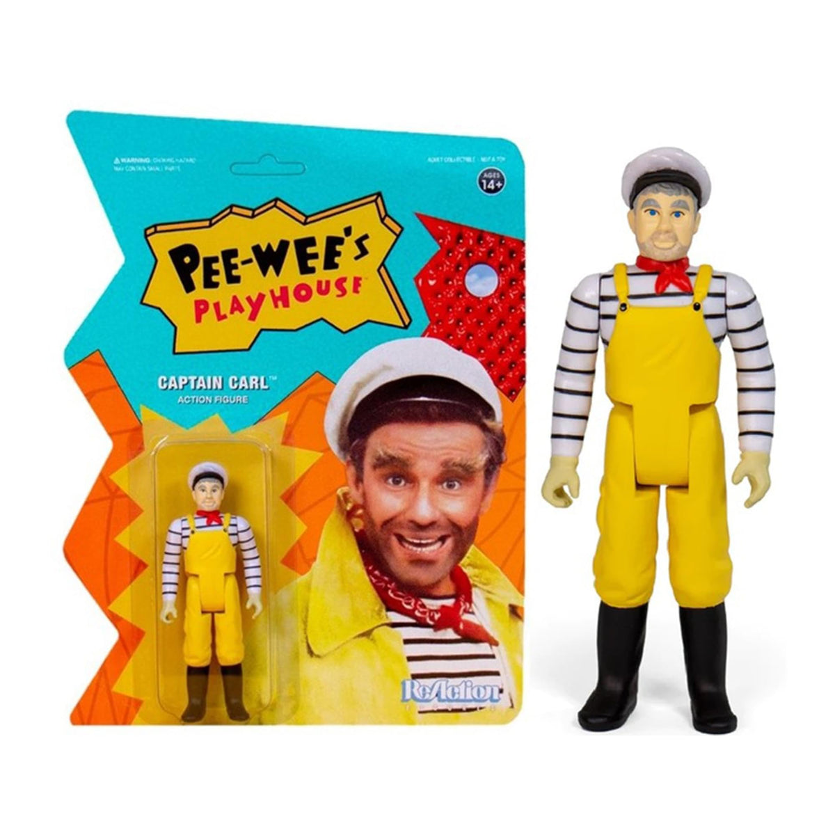 Super 7 Pee Wees Playhouse Captain Carl Reaction Figure