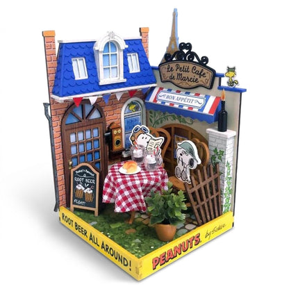 Hands Craft | Peanuts Le Petit Cafe with Snoopy & Spike 3D Puzzle - 103 Pc.
