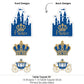Big Dot of Happiness Royal Prince Charming - Baby Shower, Birthday Party Centerpiece Sticks - Table Toppers - Set of 15