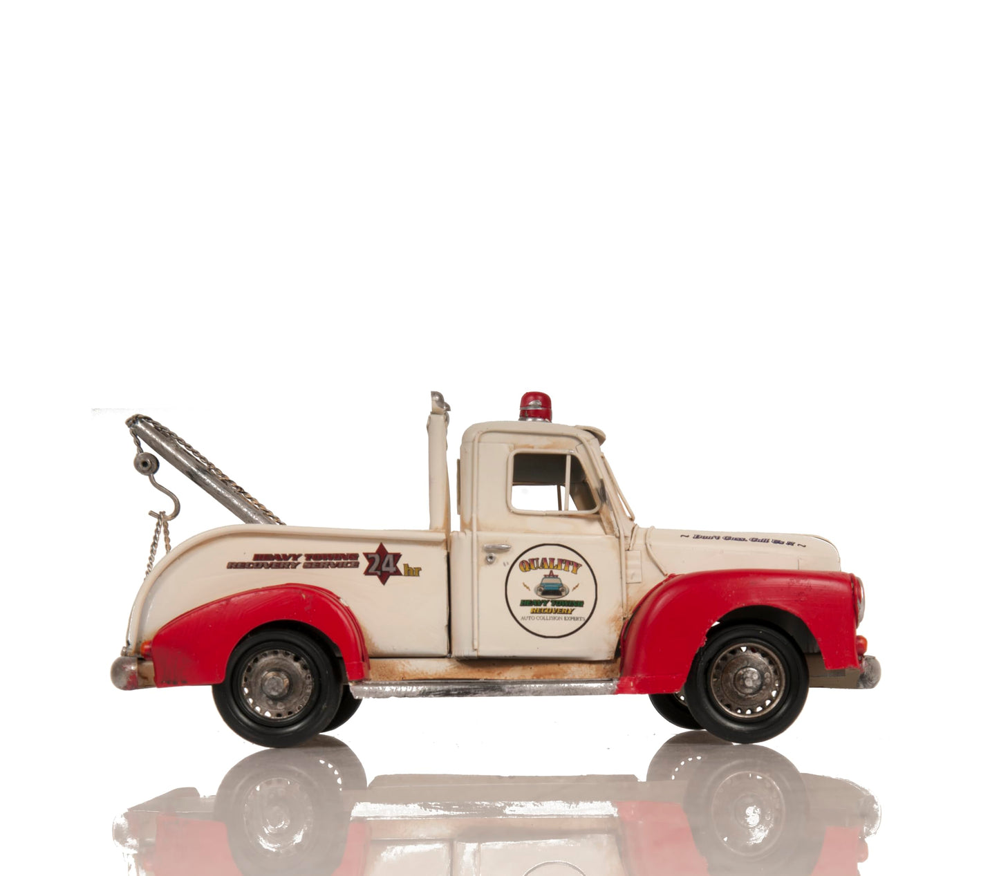 Old Modern Handicrafts Metal Handmade Classic Tow Truck