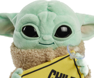 Star Wars Grogu Plush “Child on Board” Sign +Toy, 8-in Character from The Mandalorian, Soft, Collectible Cuddle Toy & Automobile Signage