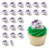 DecoPac NFL Buffalo Bills Helmet Rings, 24 Football Cupcake Decorations, Officially Licensed, Football Rings, Food Safe Cake Toppers - 24 Pack