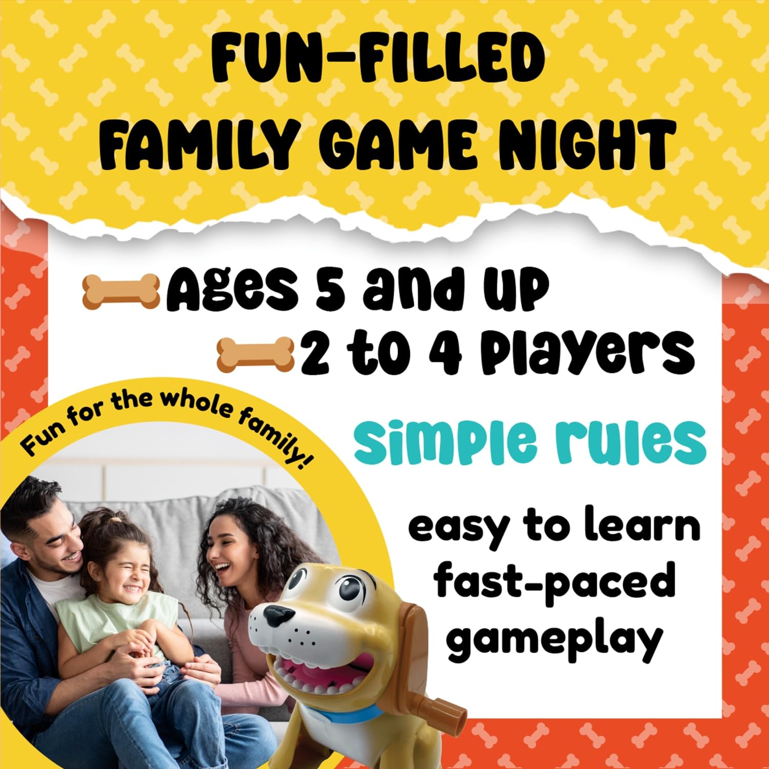 University Games, The Dog Ate My Homework: Easy, Fast-Paced Picture Guessing Game with a Naughty Dog Eating Homework, Ages 5 and Up