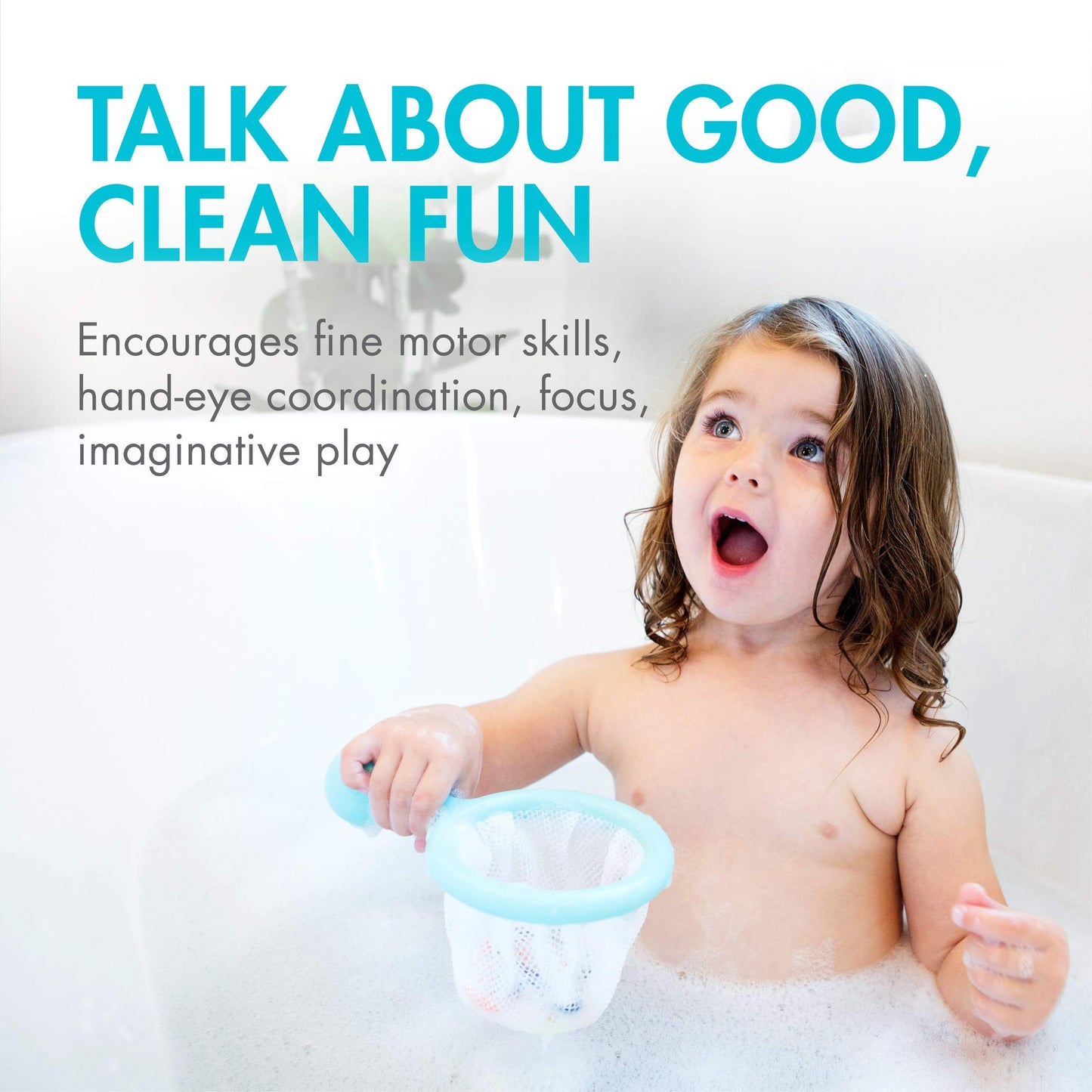 Boon Water Bugs Floating Bath Toys - Includes Net and Three Bug Bathtub Toys - Toddler Stocking Stuffers - Toddler Sensory Toys Promotes Fine Motor
