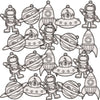 Fun Express Outer Space Suncatcher Kit Makes 24