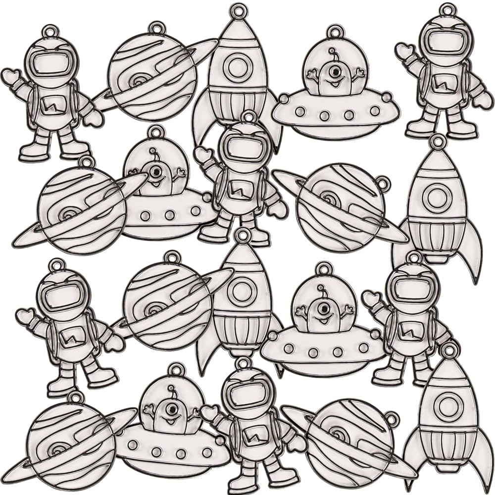 Fun Express Outer Space Suncatcher Kit Makes 24