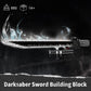 Mould King Dark Sword Building Set - 45.67" Rechargeable LED Lightsaber with Display Stand, DIY Assembly STEM Model Kit for Adults, Creative