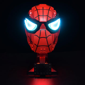 LightGo LED Lighting Kit Designed for Spider-Man's Mask Compatible with Lego 76285 Building Set - Not Include Model