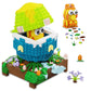 QOQ Easter Egg Building Toy, Fillable Easter Egg and Chick Micro Mini Bricks Set for Adults Kids Boys Girls Age 8+, Basket Stuffer or Gift Idea