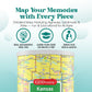Geotoys Kansas Mini State Puzzle - 100 Piece Puzzles for Kids and Adults in Portable Can, 13" x 10" Educational Travel Puzzle for Ages 7 and Up - Mini
