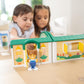 Melissa & Doug Cheery Lane Modular Play House & Figures, Wooden Play Set