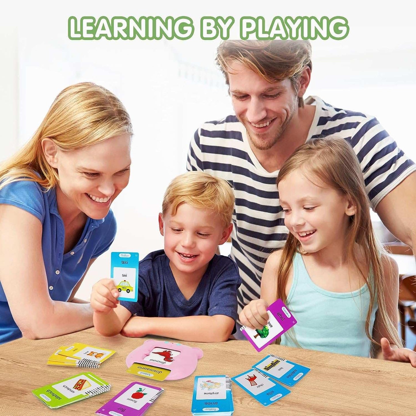 Upgraded Talking Flash Cards for Toddlers, 1 Year Old Boy Girl Birthday Easter Gift, Montessori Toys 1 2 3 Year Old, 224 Sight Words Flash Cards