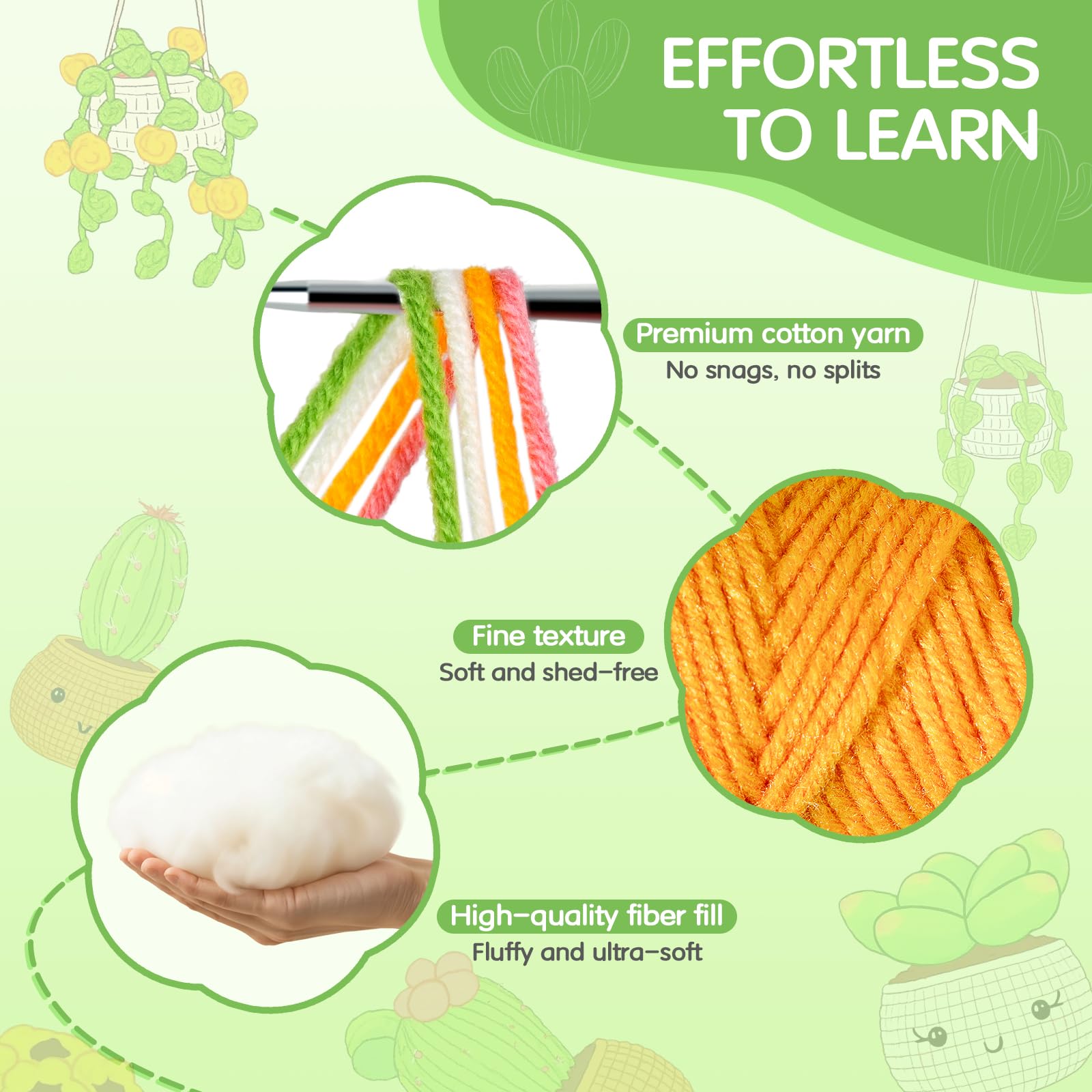 Sewkitta Crochet Kit for Beginners, Crochet Starter Kit w Step-by-Step Video Tutorials, Beginner Crochet Kit for Adults Kids Women Men Complete Kit