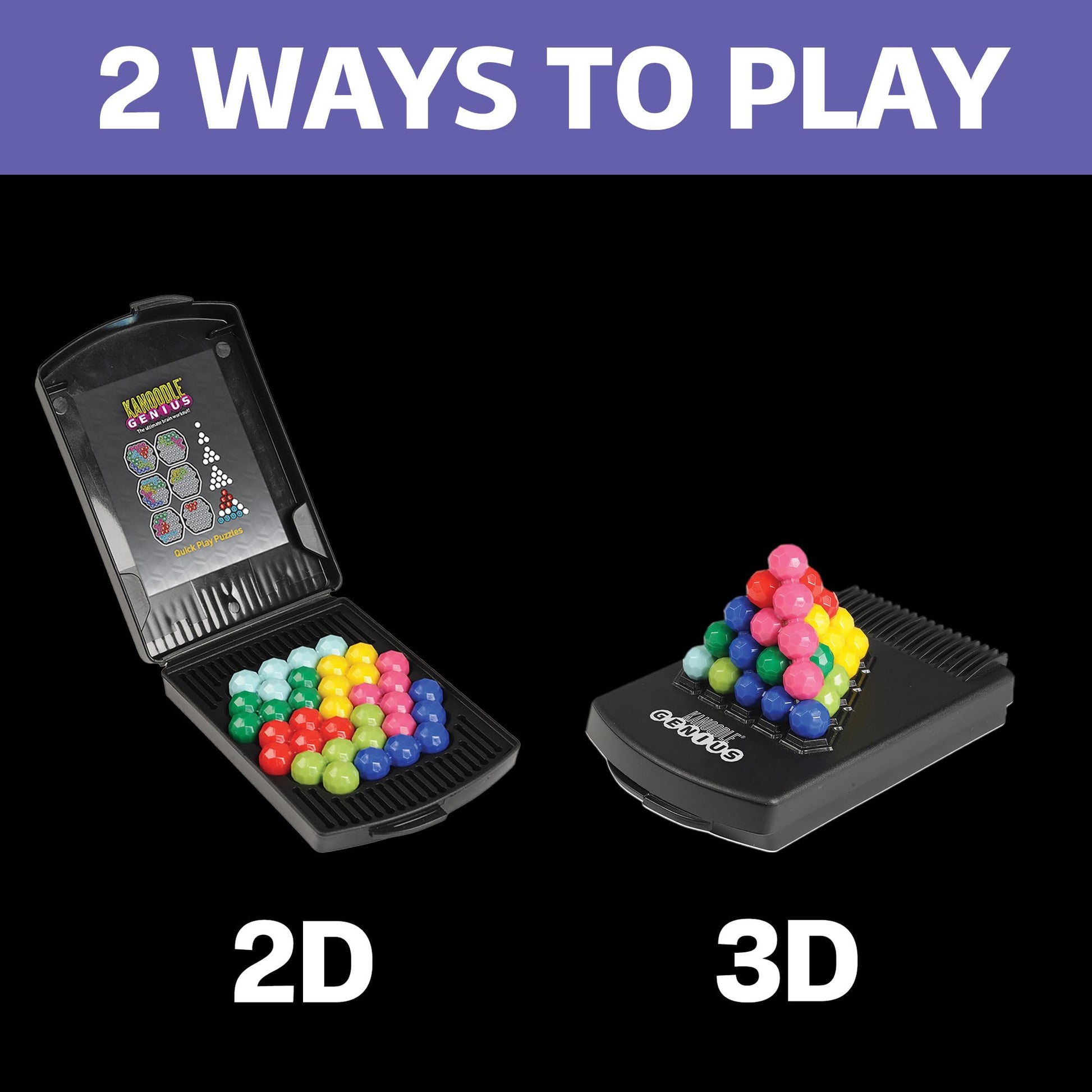 Educational Insights Kanoodle Genius - 3D Brain Teaser Puzzles for Kids, Spatial Puzzle Games for Adults, Teens and Kids, Problem Solving Toys