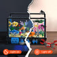 Tenhorses Fish Tank Building Block Set, Lighting Aquarium Sets Including Marine Life, a Submarine and a Treasure Chest, Building Block Toy for 6+