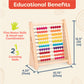 B. toys - Fruity! Wooden Abacus for Kids Classic Math Learning Toy with 100 Beads Educational for Addition, Subtraction Numbers & Counting 18+ Months