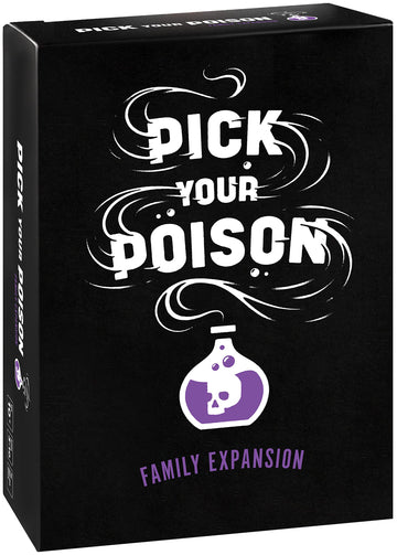 Pick Your Poison Party Game - Family Expansion - 100 New Cards - The “What Would You Rather Do for Kids, Adults & Families, Halloween Party Card Game