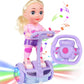 Kiddie Play Remote Control Electric Doll Scooter Toy for Kids